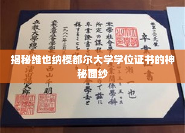揭开维也纳模都尔大学学位证书背后的独特魅力