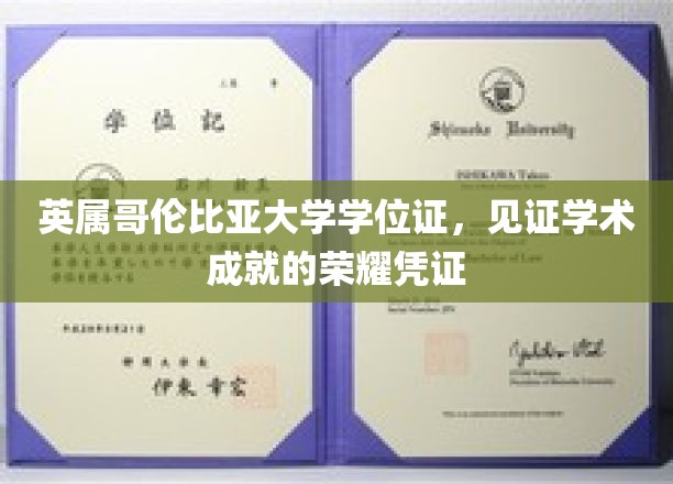 英属哥伦比亚大学学位证书，成就辉煌，荣耀印记的完美诠释