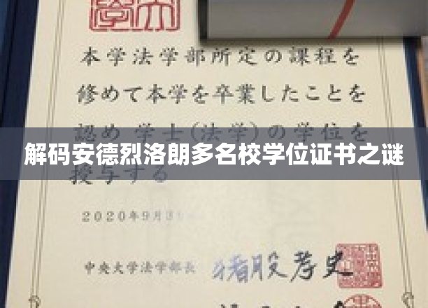 揭开安德烈·洛朗名校学位证书背后的神秘面纱