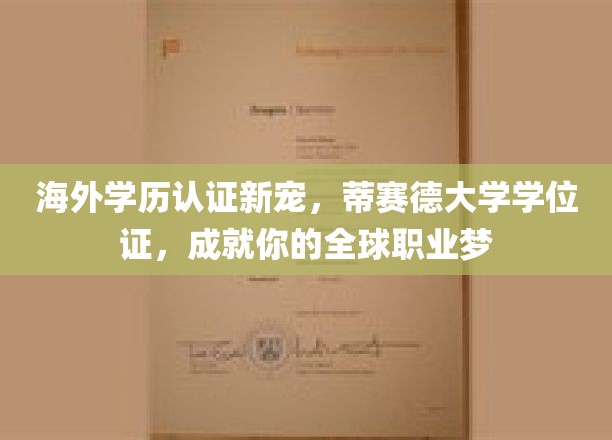 海外学历认证新宠，蒂赛德大学学位证，助力你的全球职业梦想成真