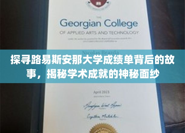 揭秘路易斯安那大学成绩单背后的故事，一窥学术成就的神秘面纱