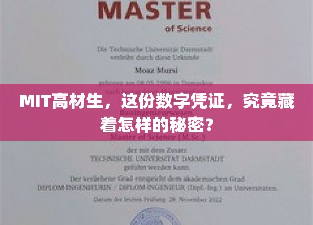MIT精英解码，数字凭证背后隐藏的惊人秘密！