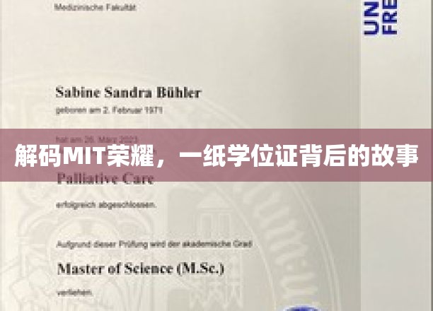 解码MIT荣耀，一纸学位证背后的故事