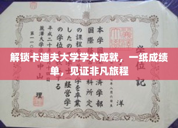 解锁卡迪夫大学学术成就，一纸成绩单，见证非凡旅程