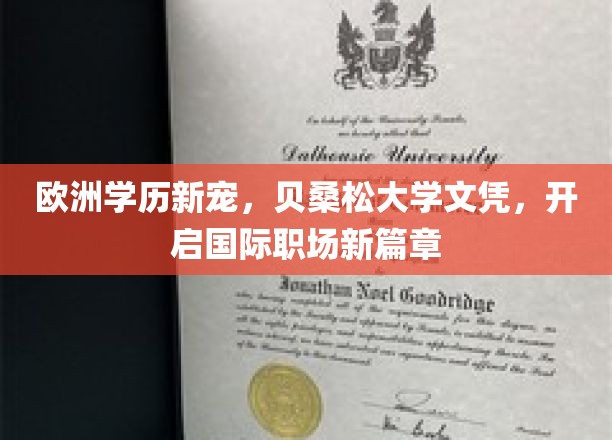 欧洲学历新宠，贝桑松大学文凭，开启国际职场新篇章