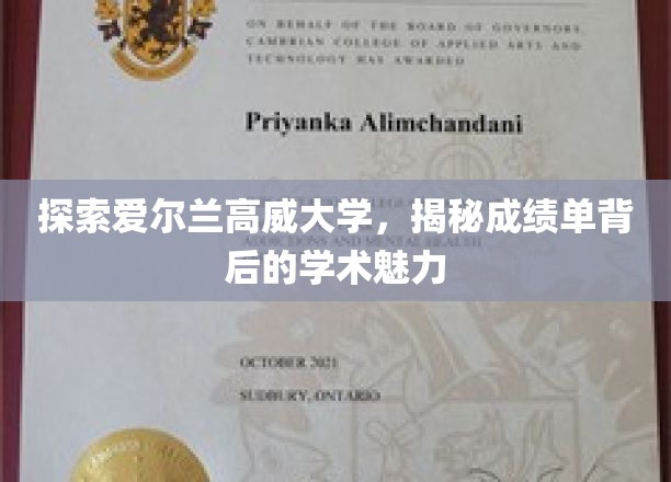 揭开高威大学成绩单之谜，探寻学术殿堂的深邃魅力
