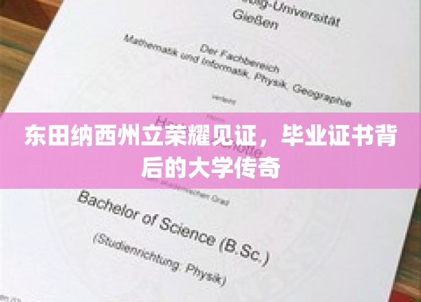 荣耀之巅，揭秘东田纳西州立荣耀见证的毕业证书传奇故事