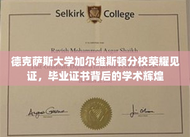 德克萨斯大学加尔维斯顿分校，毕业证书背后的荣耀足迹