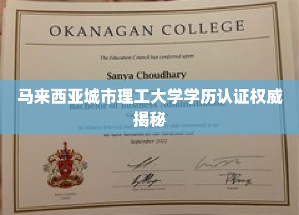 解码马来西亚城市理工大学学历真伪识别秘籍