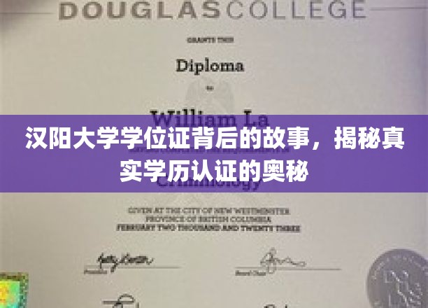 汉阳大学学位证背后的传奇，学历认证背后的不为人知真相