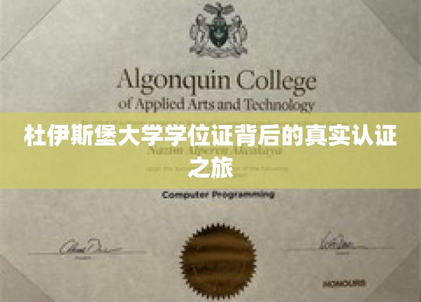 探寻杜伊斯堡大学学位证背后的神秘认证之旅
