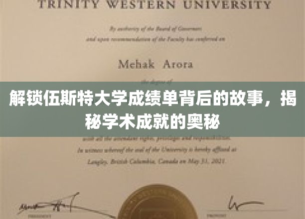探寻伍斯特大学成绩单的深层密码，揭秘学术辉煌的秘密通道