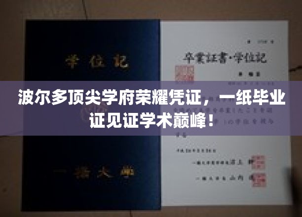 波尔多顶尖学府毕业证，荣耀见证学术巅峰之旅