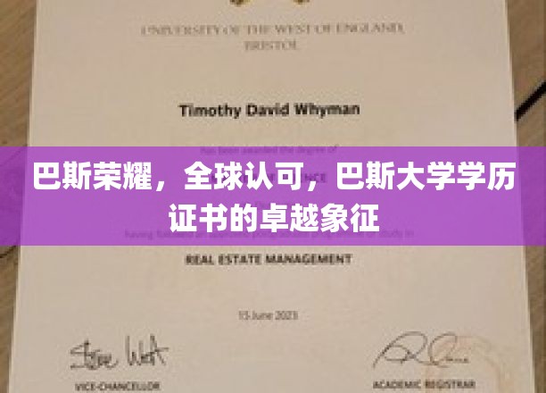 巴斯荣耀，全球认可，巴斯大学学历证书的卓越象征