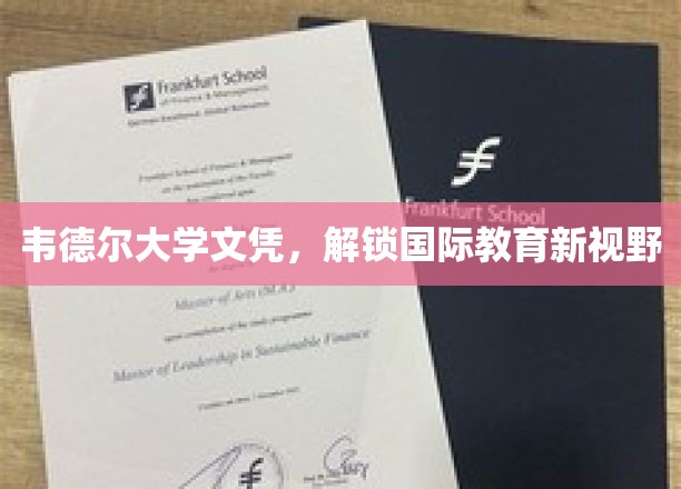 韦德尔大学文凭，开启全球教育新篇章