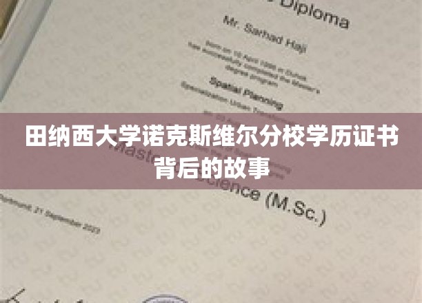 田纳西大学诺克斯维尔分校学历证书背后的故事