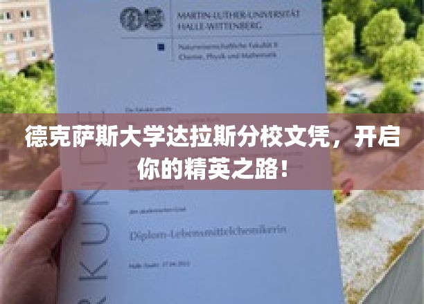 德克萨斯大学达拉斯分校文凭，开启你的精英之路！