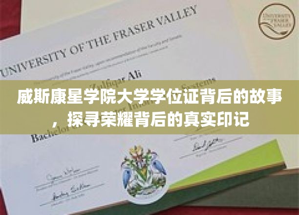 威斯康星荣耀之谜，揭开学位证书背后的传奇篇章