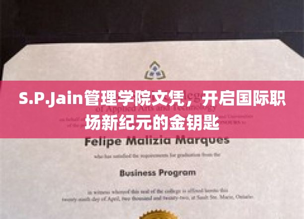 S.P.Jain管理学院文凭，开启国际职场新纪元的金钥匙