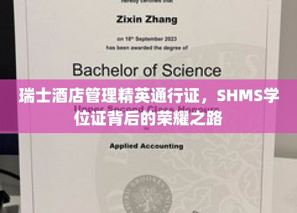 瑞士酒店管理精英通行证，SHMS学位证背后的荣耀之路