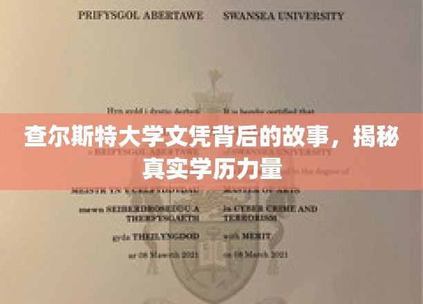 学历之光，查尔斯特大学文凭背后的真实力与传奇