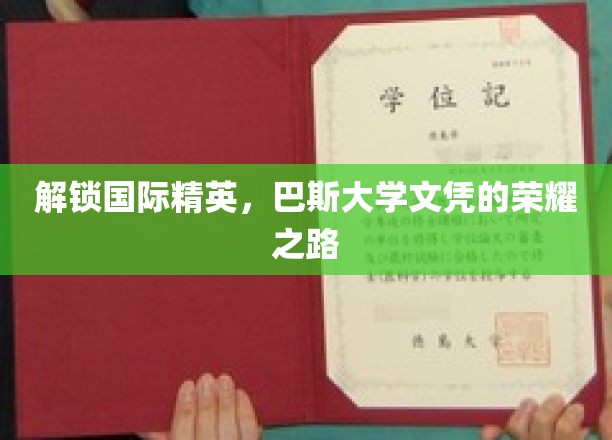解锁国际精英，巴斯大学文凭的荣耀之路