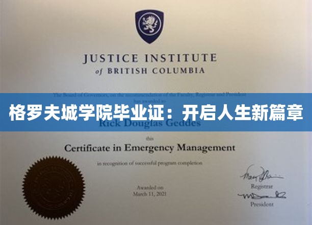 格罗夫城学院毕业证：开启人生新篇章