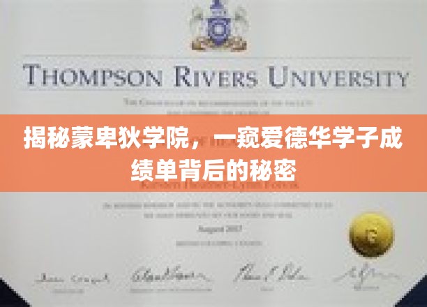 揭秘蒙卑狄学院，一窥爱德华学子成绩单背后的秘密