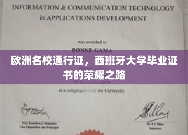 解锁欧洲学术殿堂，西班牙毕业荣耀之旅，成就非凡的通行证之路