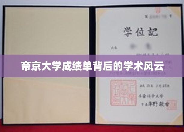 帝京大学成绩单，揭开学术界的神秘面纱