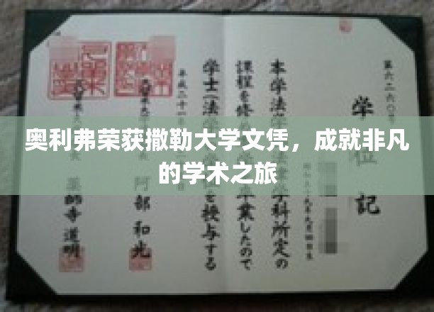 奥利弗撒勒大学荣耀之旅，文凭背后的非凡学术传奇