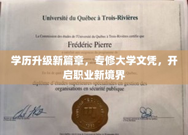 专修之旅，学历跃升，解锁职业生涯新篇章