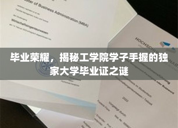 毕业荣耀，揭秘工学院学子手握的独家大学毕业证之谜