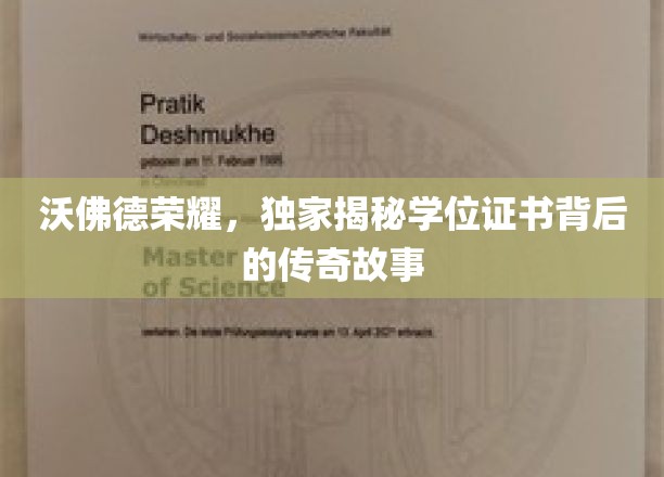 沃佛德荣耀揭秘，学位证书背后的非凡历程