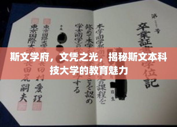 斯文学府，文凭之光，一窥斯文本科技大学的教育魅力