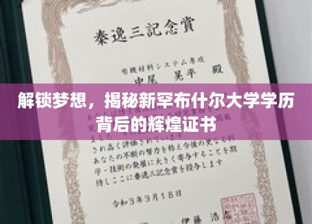 解锁梦想，揭秘新罕布什尔大学学历背后的辉煌证书