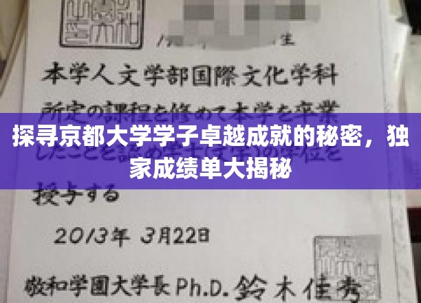 揭秘京都大学学子卓越成就的秘密，独家成绩单大公开