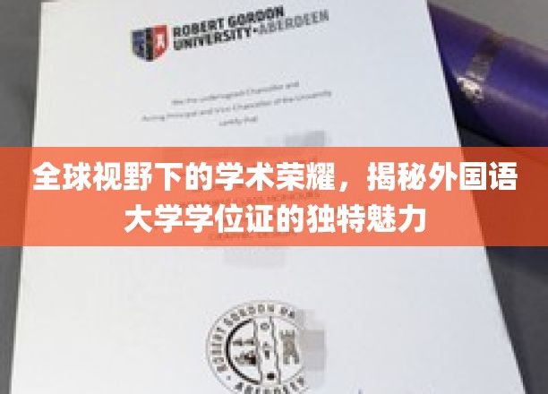 跨国学术风采，外国语大学学位证的独特韵味一瞥