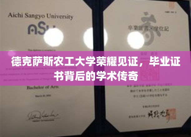 德克萨斯农工大学毕业证书，揭开学术荣耀背后的传奇故事