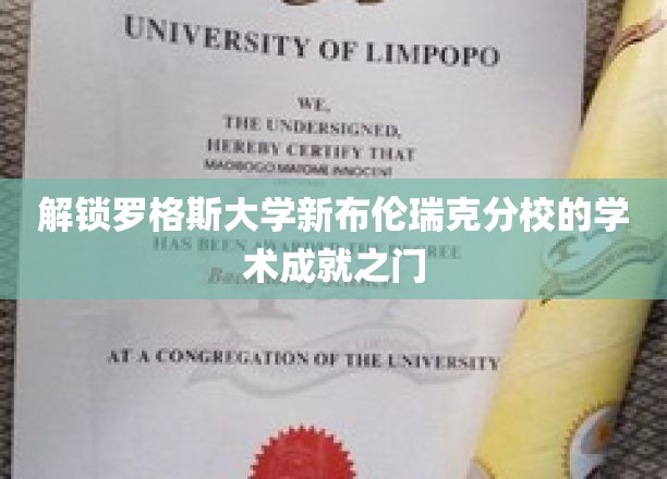 开启罗格斯大学新布伦瑞克分校的学术成就之门