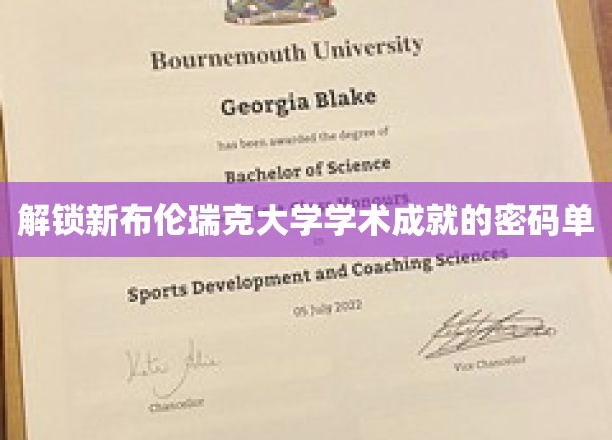 解锁新布伦瑞克大学学术成就的密码单