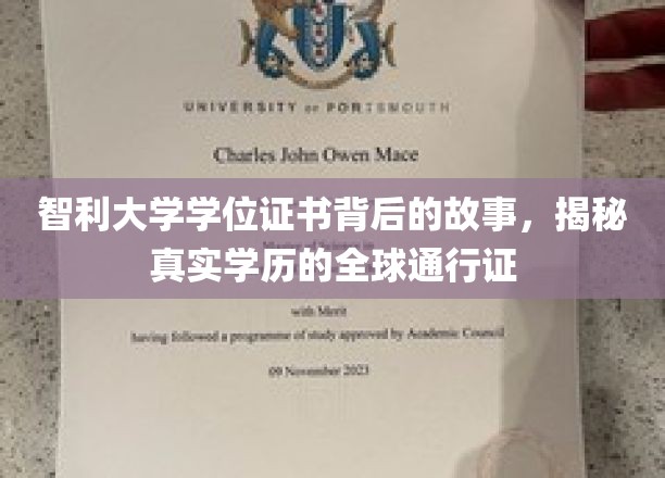 智利学历全球通行背后的传奇，解码智利大学证书的秘密