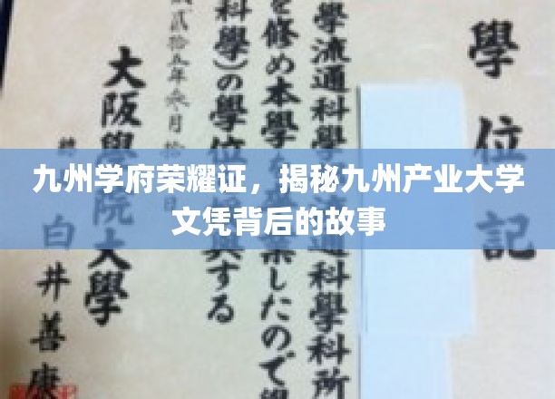九州产业大学文凭秘境，探寻学府荣耀背后的传奇历程