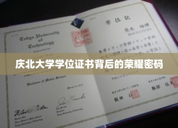 庆北大学学位证书背后的荣耀密码
