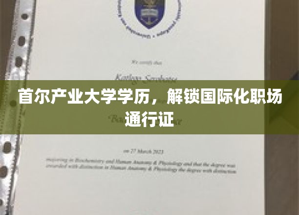 首尔产业大学学历，开启国际化职场之旅