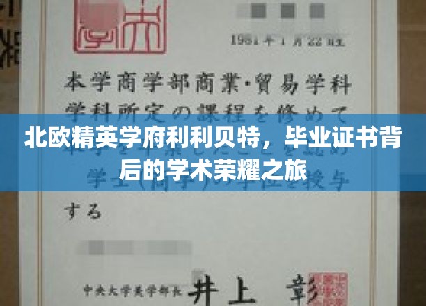 探寻北欧利利贝特精英学府，毕业证书背后的学术辉煌之路