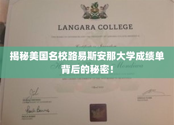 探秘路易斯安那大学，成绩单背后的独特奥秘