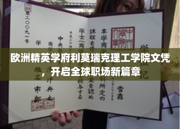 解锁全球职场巅峰，利莫瑞克理工学院文凭，成就非凡未来