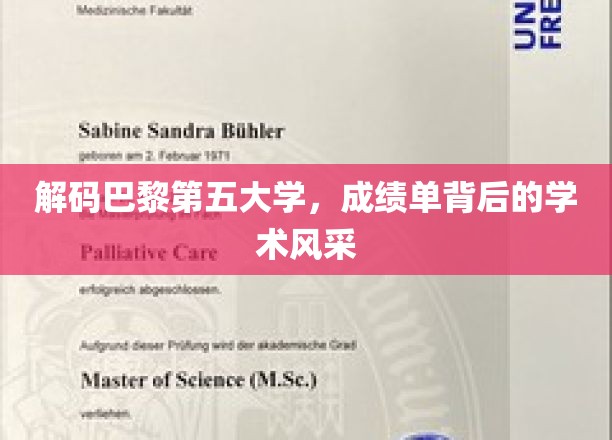 探寻巴黎第五大学，成绩单里的学术魅力揭晓