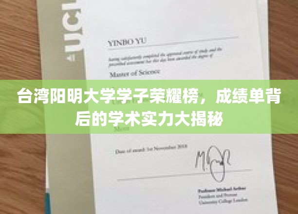 台湾阳明大学学子风采录，揭秘卓越成绩背后的学术底蕴